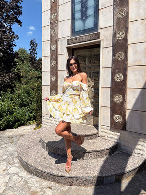 AMALFI BLOOM SET – Floral Top & Skirt Set