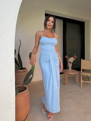 AURA DRAPE MAXI DRESS