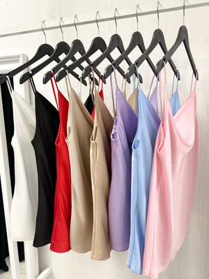 Greek Drape Satin Cami