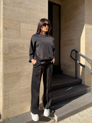 DAY OUT BLACK SET – Elegant Two-Piece Set