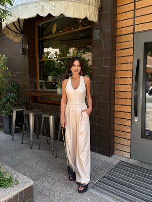 TREND - beige jumpsuit