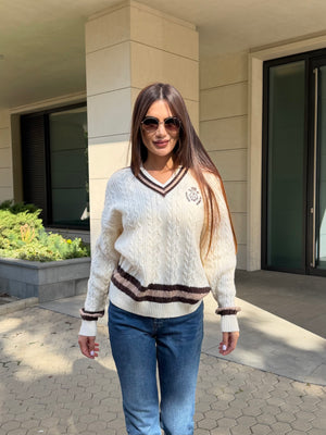 HERITAGE KNIT – V-neck sweater