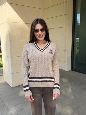 HERITAGE KNIT – V-neck sweater