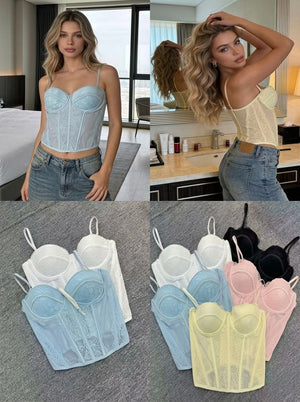 DIVA LACE CORSET | Lace Corset Top with Boning