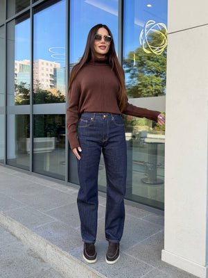 INDIGO BALLOON JEANS – high-waisted balloon jeans